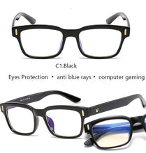 Load image into Gallery viewer, Blue Ray Computer Glasses Men Screen Radiation Eyewear Brand Design Office Gaming Blue Light Goggle UV Blocking Eye Spectacles