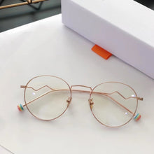 Load image into Gallery viewer, Blue light glasses Women Men candy color Metal Eyeglasses frame rainbow lollipop wave legs Anti Blue Ray Computer goggle