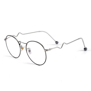 Blue light glasses Women Men candy color Metal Eyeglasses frame rainbow lollipop wave legs Anti Blue Ray Computer goggle