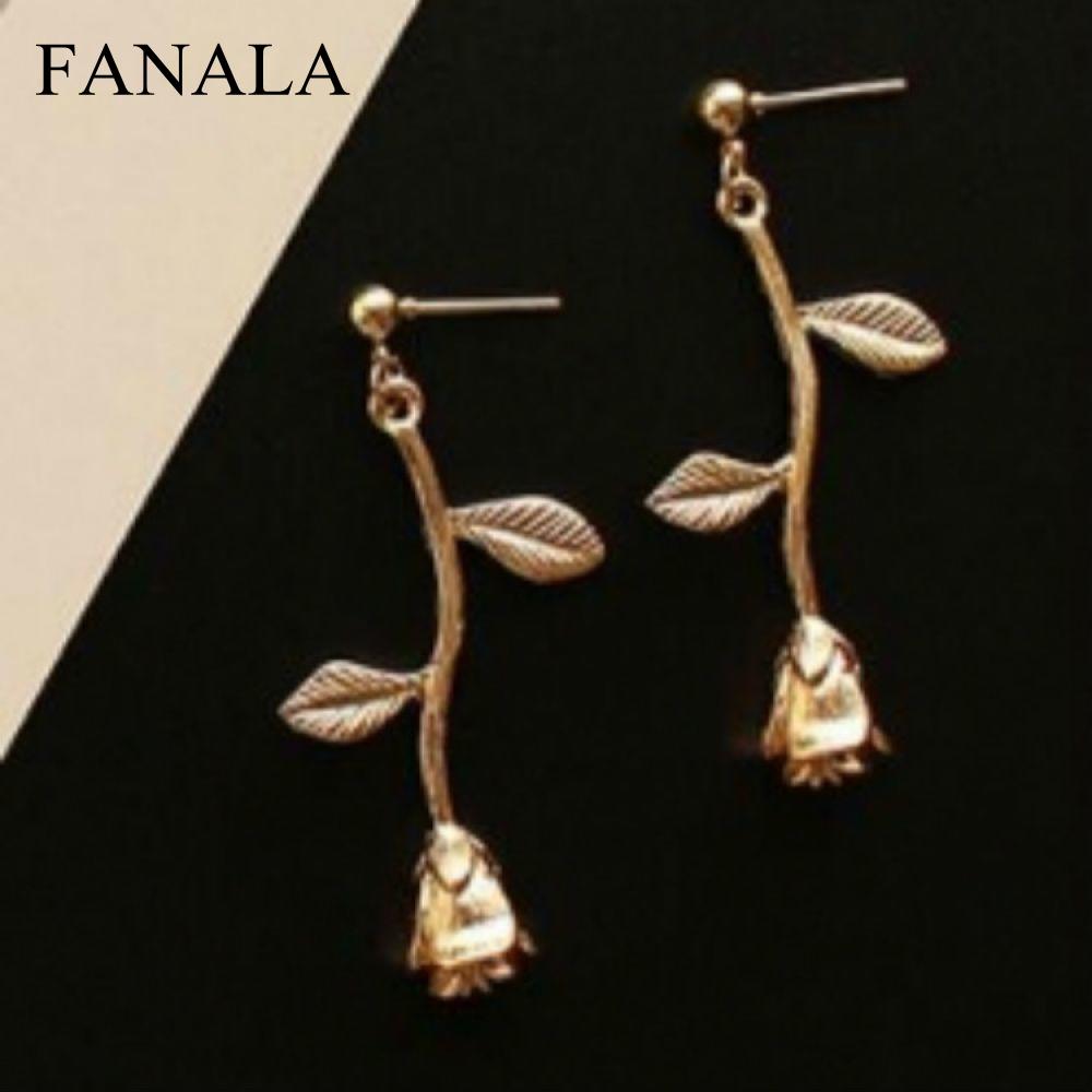 Bohemia Dangle Drop Earrings Flowers 2017 Femme Boucle D'oreille Brincos Metal Oorbellen Geometric Earrings Leaves Long