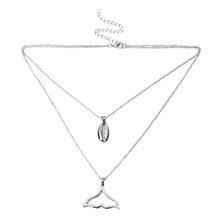 Load image into Gallery viewer, Bohemia Multilayer Chain Choker Necklaces &amp; Pendants for Women Punk Fish Tail Shell Necklace Fashion Collar Jewelry