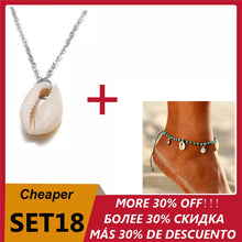 Load image into Gallery viewer, Bohemian Cowrie Conch Shell Pendant Necklace for Women Fashion Ocean Sea Beach Necklaces Boho Shell Jewelry
