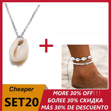 Load image into Gallery viewer, Bohemian Cowrie Conch Shell Pendant Necklace for Women Fashion Ocean Sea Beach Necklaces Boho Shell Jewelry