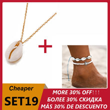 Load image into Gallery viewer, Bohemian Cowrie Conch Shell Pendant Necklace for Women Fashion Ocean Sea Beach Necklaces Boho Shell Jewelry