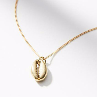 Bohemian Sea Shell Pendant Necklace Gold Silver Alloy Conch Shell Shape Chian Necklace Women Beach Jewelry Gift