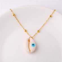 Load image into Gallery viewer, Conch Shell Necklace Sea Beach Shell Chain Pendant Necklace For Women Collier Femme Shell Cowrie Summer Jewelry Bohemian