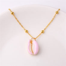 Load image into Gallery viewer, Conch Shell Necklace Sea Beach Shell Chain Pendant Necklace For Women Collier Femme Shell Cowrie Summer Jewelry Bohemian