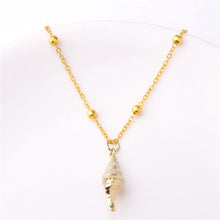 Load image into Gallery viewer, Conch Shell Necklace Sea Beach Shell Chain Pendant Necklace For Women Collier Femme Shell Cowrie Summer Jewelry Bohemian