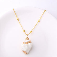 Load image into Gallery viewer, Conch Shell Necklace Sea Beach Shell Chain Pendant Necklace For Women Collier Femme Shell Cowrie Summer Jewelry Bohemian