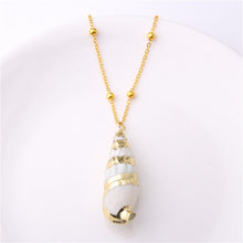 Load image into Gallery viewer, Conch Shell Necklace Sea Beach Shell Chain Pendant Necklace For Women Collier Femme Shell Cowrie Summer Jewelry Bohemian