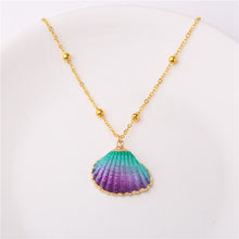 Load image into Gallery viewer, Conch Shell Necklace Sea Beach Shell Chain Pendant Necklace For Women Collier Femme Shell Cowrie Summer Jewelry Bohemian