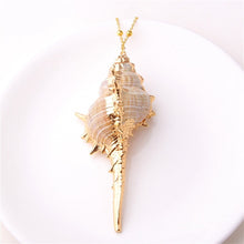 Load image into Gallery viewer, Conch Shell Necklace Sea Beach Shell Chain Pendant Necklace For Women Collier Femme Shell Cowrie Summer Jewelry Bohemian