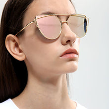 Load image into Gallery viewer, Bohosco Women Mirror Sunglasses Glasses Women's Traveling Sun Solar glasses Metal Points Polit UV400 Eyewear