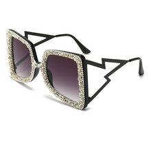 Load image into Gallery viewer, Bow Rhinestone Bling Stones Sunglasses For Women Diamond Decor Oversize  Crystal Star Pendant Glasses Lentes De Sol
