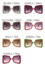 Load image into Gallery viewer, Bow Rhinestone Bling Stones Sunglasses For Women Diamond Decor Oversize  Crystal Star Pendant Glasses Lentes De Sol