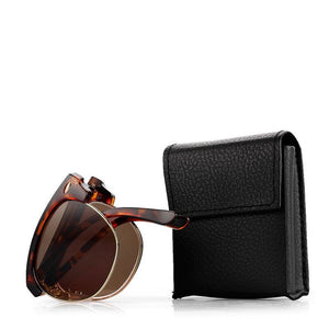 Occhiali da sole con sopracciglia pieghevoli in scatola, ipermetropia unisex, occhiali da sole vecchio stile, occhiali funzionali con occhiali da lettura diottrica 