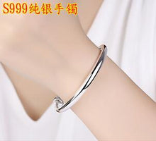 Load image into Gallery viewer, Bracelet S999 sterling silver genuine Sen series simple star