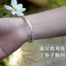 Load image into Gallery viewer, Bracelet S999 sterling silver genuine Sen series simple star