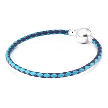 Carica l'immagine nel visualizzatore di Gallery, Bracelet White Woven Single Leather Charm Bracelets for Women Men Jewelry Pulseira Masculina Feminina Femme