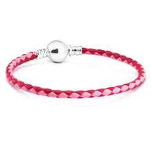 Carica l'immagine nel visualizzatore di Gallery, Bracelet White Woven Single Leather Charm Bracelets for Women Men Jewelry Pulseira Masculina Feminina Femme