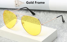 Load image into Gallery viewer, Brand 3025 Goggles Vision Night Glasses for Driving Fashion Aviation Yellow Sunglasses Men Night Vision Pilot Eyewear