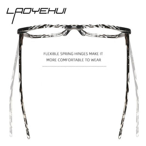 Brand Acetate Transparent Square Prescription Glasses Myopia Clear Women Computer Eyewear Frames  Cat Eye Fake Glasses