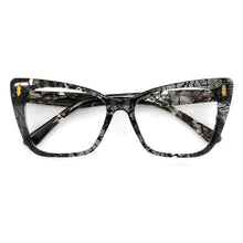Load image into Gallery viewer, Brand Acetate Transparent Square Prescription Glasses Myopia Clear Women Computer Eyewear Frames  Cat Eye Fake Glasses
