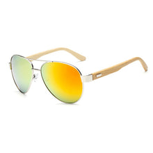 Load image into Gallery viewer, Brand Bamboo Wood Sunglasses Men Women Coating Mirror Sun Glasses Male UV400 Shades Eyewear Gafas De Sol