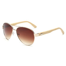 Load image into Gallery viewer, Brand Bamboo Wood Sunglasses Men Women Coating Mirror Sun Glasses Male UV400 Shades Eyewear Gafas De Sol
