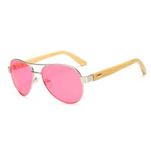 Load image into Gallery viewer, Brand Bamboo Wood Sunglasses Men Women Coating Mirror Sun Glasses Male UV400 Shades Eyewear Gafas De Sol