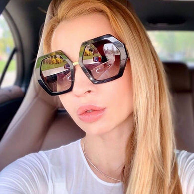 Brand Classic Vintage Square Sunglasses Women Oversized Sunglass Woman Men Retro Black Sun Glasses Shades Goggle gafas de sol