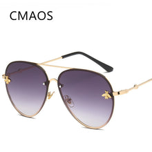 Load image into Gallery viewer, Brand Design 2022 Fashion Women Small Bee Sunglasses Colourful Rivet Glasses Female Male Outdoor Traveling Eyeglasses UV400