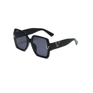 Brand Design Big Frame Square V Sunglasses For Women Men  Trend Retro Ladies Outdoor Driving Travel Sun Glasses