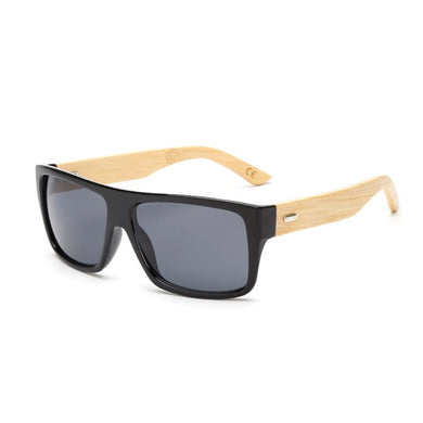 Brand Design Retro Classic Square Bamboo Sunglasses For Women Men Unisex Wooden UV400 Sun Glasses Oculos De Sol Shades