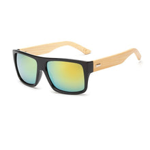 Load image into Gallery viewer, Brand Design Retro Classic Square Bamboo Sunglasses For Women Men Unisex Wooden UV400 Sun Glasses Oculos De Sol Shades