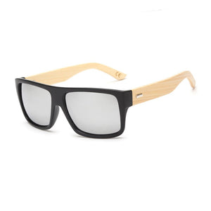 Brand Design Retro Classic Square Bamboo Sunglasses For Women Men Unisex Wooden UV400 Sun Glasses Oculos De Sol Shades