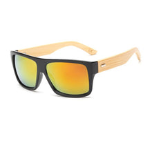 Load image into Gallery viewer, Brand Design Retro Classic Square Bamboo Sunglasses For Women Men Unisex Wooden UV400 Sun Glasses Oculos De Sol Shades