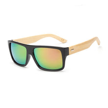 Load image into Gallery viewer, Brand Design Retro Classic Square Bamboo Sunglasses For Women Men Unisex Wooden UV400 Sun Glasses Oculos De Sol Shades