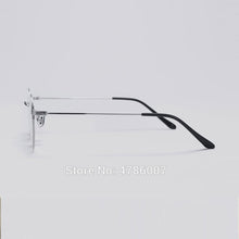 Carica l&#39;immagine nel visualizzatore di Gallery, Brand Design Gentle Sonicwalker Eyeglasses Frames Round Titanium Myopia  Anti Blue Prescription Glasses Men Women With Case