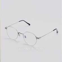 Carica l&#39;immagine nel visualizzatore di Gallery, Brand Design Gentle Sonicwalker Eyeglasses Frames Round Titanium Myopia  Anti Blue Prescription Glasses Men Women With Case