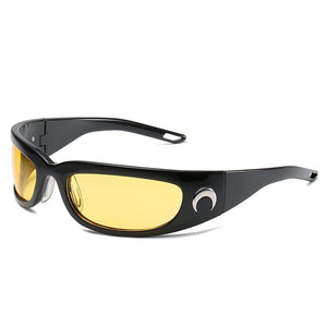Brand Design Moon Sunglasses For Women Men Retro  Male Ladies Outdoor Sports Driving Travel Sun Glasses Eyewear