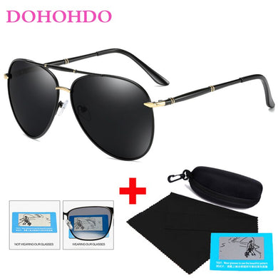 Brand Design Pilot Men Polarized Sunglasses Vintage 2023 Mirror Driving Sun Glasses Blue Coating Man Shades UV400 Oculos