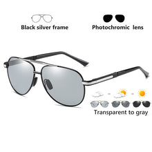 Load image into Gallery viewer, Brand Design Pilot Sunglasses Men Polarized Photochromic Glasses Day Night Safety Driving Eyewear HD Women gafas de sol hombre