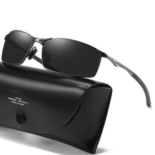 Load image into Gallery viewer, Brand Design Polarized Sunglasses Metal Frame Square Sunglass Men Driving Sun glasses UV400 Shades Eyewear gafas de sol hombre
