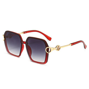 Brand Design Square Big Frame Sunglasses For Women Men Classic Retro Unisex Mirror UV400 Sun Glasses Shades Eyeglasses