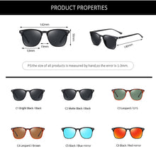 Load image into Gallery viewer, Brand Design Square Polarized Sunglasses Men Women Classic Retro Square Sunglasses Mirrored Lens sonnenbrille