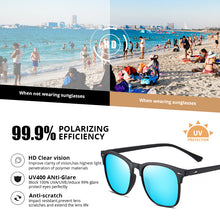 Load image into Gallery viewer, Brand Design Square Polarized Sunglasses Men Women Classic Retro Square Sunglasses Mirrored Lens sonnenbrille