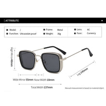 Load image into Gallery viewer, Brand Design Steam Punk Men Sunglasses Gafas De Sol Male Driving Metal Sun Glasses Fishing Travel Eyewear