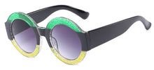 Carica l&#39;immagine nel visualizzatore di Gallery, Occhiali da sole da donna di design di marca cerchio cornice rotonda da uomo 2023 nero verde rosso lente sfumata UV400 verde rosa marrone 
