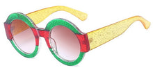 Carica l&#39;immagine nel visualizzatore di Gallery, Occhiali da sole da donna di design di marca cerchio cornice rotonda da uomo 2023 nero verde rosso lente sfumata UV400 verde rosa marrone 